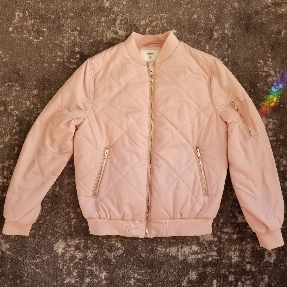Soft pink puffy jacket